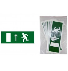 Знак "Направление к эвакуационному выходу прямо" 350х124мм для ССА   SQ0817-0067  TDM