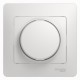 Glossa Белый Светорегулятор (диммер) поворотный, 300Вт (в сборе с рамкой)  GSL000134  SE