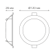 Светильник  Basic Downlight круг 9W 720lm 4000K 170-260V IP20 120*26 белый LED 1/100  9030420209  Gauss