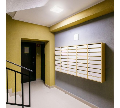 Светильник светодиодный накладной квадратный с ИК-датчиком , 15W, 1200Lm, 4000K, в пластиковом корпусе, IP20, AL3023  41800  FERON