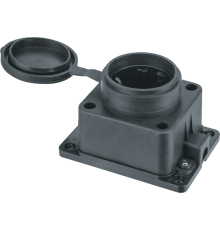 Розетка 61 370 NCA-BLR1-01-16A-E-IP44-BL настенная с/з черная 61370 Navigator