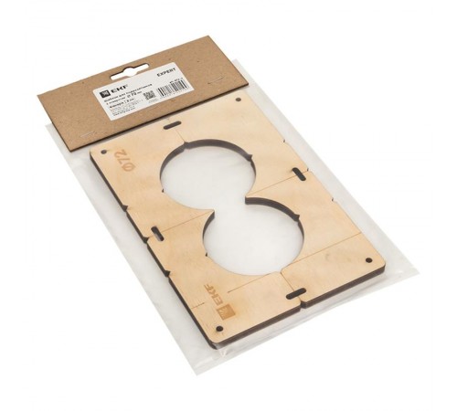 Шаблон для подрозетников c 2 отв. диам. 72 мм EKF Expert  sh-d72-2  EKF