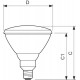 Лампа накаливания ЛОН IR175R PAR38 230V E27.1CT/12  923801444210  PHILIPS