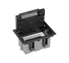 Simon Connect Люк в пол на 1 S-модуль (2 модуля К45), глубина 70-100мм, бетон, графит  SF170-14  Simon