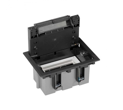 Simon Connect Люк в пол на 1 S-модуль (2 модуля К45), глубина 70-100мм, бетон, графит  SF170-14  Simon