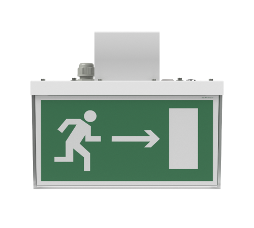 Световой указатель аварийного освещения светодиодный BS-CUBE-73-S1-STABILAR2 24Вт 3ч IP44 постоянный накладной  a15408  Белый свет