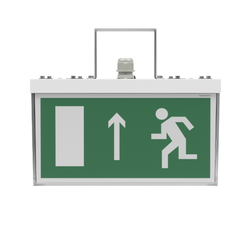 Световой указатель аварийного освещения светодиодный BS-CUBE-73-S1-STABILAR2 24Вт 3ч IP44 постоянный накладной  a15408  Белый свет