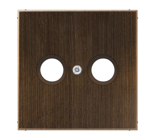 Крышка для TV-FM-розеток, фиксация винтом; металл; латунь antik; Messing  ME2990TVAT  Jung