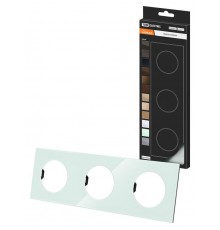 Рамка тройная фисташковая, стекло, "Байкал"   SQ1819-0104  TDM