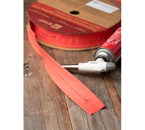 Термоусаживаемая трубка ТУТ нг 30/15 красная EKF PROxima  tut-30-r  EKF