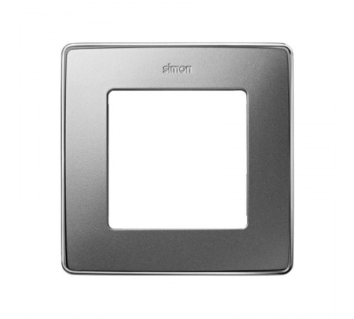 Simon 82 Рамка декоративная, 1 пост, Select, S82 Detail, алюминий-хром  8201610-093  Simon