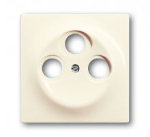 Накладка (центральная плата) для TV-R-SAT розетки, серия impuls, цвет слоновая кость  1753-0-0036   2CKA001753A0036  ABB