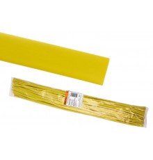Термоусаживаемая трубка ТУТнг 30/15 желтая по 1м (25 м/упак)  SQ0518-0279  TDM