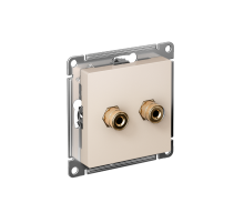 AtlasDesign Бежевый АудиоРозетка двухместная  ATN000287  SE
