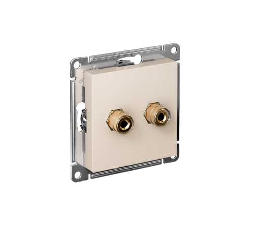 AtlasDesign Бежевый АудиоРозетка двухместная  ATN000287  SE