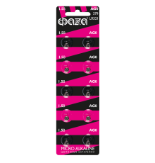 Элементы питания часовые AG 0 LR 521 BL-10  5002432  ФАZА