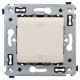 Инвертор (промежуточный переключатель) одноклавишный в стену, "Avanti", "Ванильная дымка"  4405123  DKC