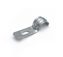 Скоба металлическая однолапковая усиленная противопожарная СМОУ d10-11 мм  (100шт/3000шт уп/кор)  PR13.02397  Промрукав