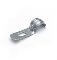 Скоба металлическая однолапковая усиленная противопожарная СМОУ d10-11 мм  (100шт/3000шт уп/кор)  PR13.02397  Промрукав