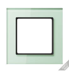 Рамка для вертикальной и горизонтальной установки, 5 постов; стекло; мягкий белый; A CREATION  AC585GLWMT  Jung