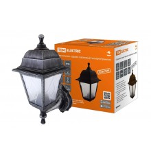 Светильник садово-парковый НБУ 04-60-001 четырехгранник, настенный, пластик, расс.пластик, серебро  SQ0330-0794  TDM