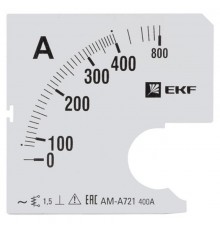 Шкала сменная для A721 400/5А-1,5 EKF PROxima  s-a721-400  EKF