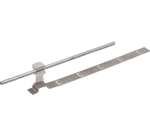 Держатель проводника круглого 6-8 мм для черепичной кровли прозрачный, оцинк.91038Ezetek