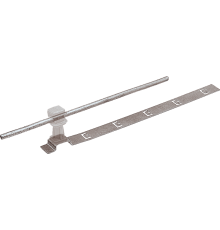 Держатель проводника круглого 6-8 мм для черепичной кровли прозрачный, оцинк.91038Ezetek