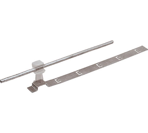 Держатель проводника круглого 6-8 мм для черепичной кровли прозрачный, оцинк.91038Ezetek