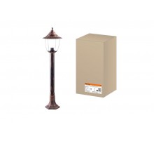 Светильник садово-парковый Прага Эл-11-73-100М 60 Вт Е27 напольный на стойке h-1.0 м медь, прозрачный плафон TDM  SQ0330-0539  TDM