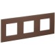 SKANDY Рамка 3-местная SK-F33Br металл шоколад   SK-M32-M-K30  IEK