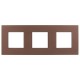 SKANDY Рамка 3-местная SK-F33Br металл шоколад   SK-M32-M-K30  IEK