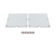 Профиль алюминиевый накладной, серебро, CAB265 с матовым экраном, 2 заглушками, 4 крепежами в комплекте  10376  FERON