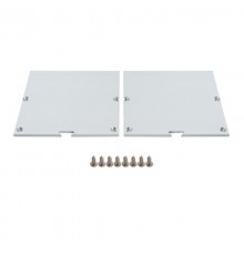 Профиль алюминиевый накладной, серебро, CAB265 с матовым экраном, 2 заглушками, 4 крепежами в комплекте  10376  FERON