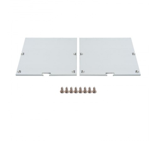 Профиль алюминиевый накладной, серебро, CAB265 с матовым экраном, 2 заглушками, 4 крепежами в комплекте  10376  FERON