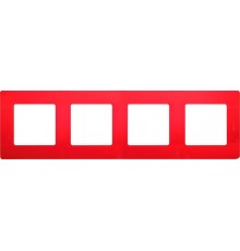 Etika Красная Рамка 4-ая  672534  Legrand