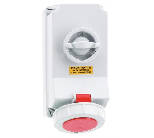 Розетка настенная с выключателем 16А 4p IP44 I 160-Bals I Bals