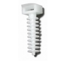 Держатель хомутов для установки в отверстиях D 8 мм 37х13мм (1уп = 100шт)  47214  Ecoplast