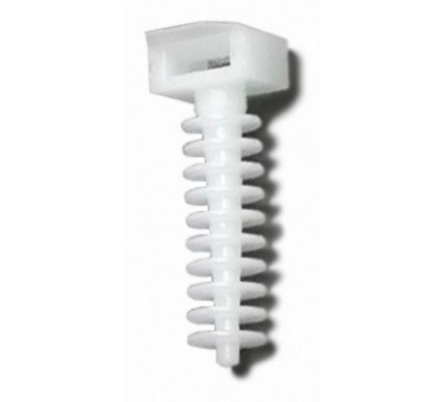 Держатель хомутов для установки в отверстиях D 8 мм 37х13мм (1уп = 100шт)  47214  Ecoplast