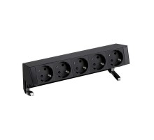 Simon S400 Настольный розеточный блок, 5x2P+E, черный, Simon 400  42505000-138  Simon