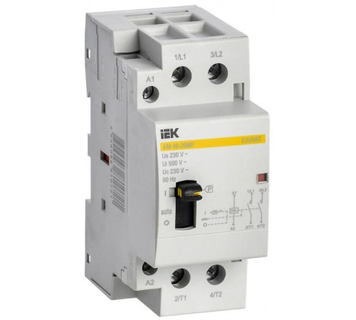 Контактор модульный с ручным управлением КМ40-20МР AC KARAT  MKK12-40-20  IEK