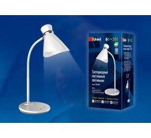 Светильник настольный TLD-548 White/LED/300Lm/3300-6000K/Dimmer 6W сенсор диммер Белый  UL-00002379  Uniel