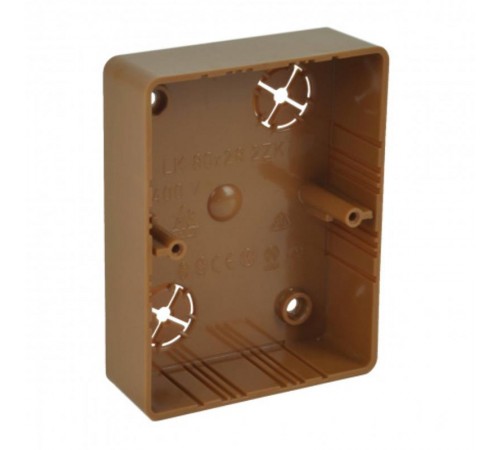 Коробка распределительная LK 80X28 2ZK (I2) 105х81х28 мм (Цвет Дуб темный)  LK 80X28 2ZK_I2  Kopos