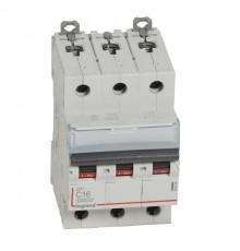 Выключатель автоматический трехполюсный DX3 10000 16А C 16кА  409254  Legrand