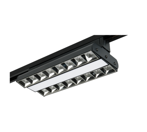 Светильник светодиодный трековый PTR 2260R 1F2S 60w 3000K 60°,120°,60° BL (чёрный) 280mm IP40  .5039551  Jazzway