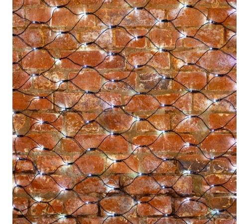 Гирлянда "Сеть" 1х1,5м, черный ПВХ, 160 LED Белый  215-115  NEON-NIGHT