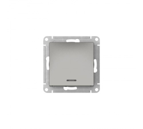 AtlasDesign Сталь Выключатель 1-клавишный с подсветкой,сх.1а, 10АХ, механизм, быстрозажимные клеммы  ATN000913S  SE