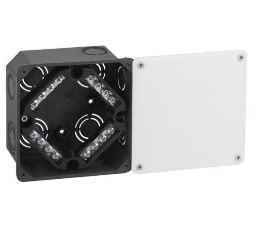 Распаячная коробка KRT-k-107-107-50 для твердых стен, клеммник, крышка IP42  Б0057233  ЭРА
