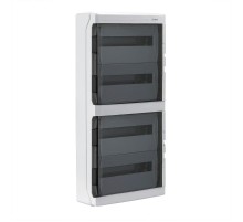 Щиток настенный с дверцей 72 мод.,IP65, серый, с клеммным блоком 63А  RB72W6TGD  DKC