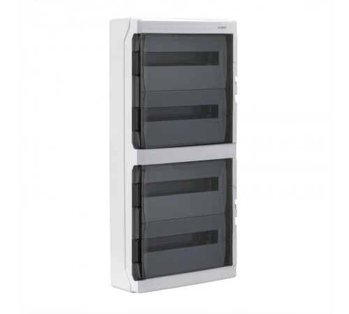 Щиток настенный с дверцей 72 мод.,IP65, серый, с клеммным блоком 63А  RB72W6TGD  DKC